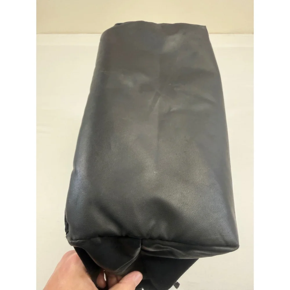 Adidas Black Roll Top Backpack Buckle Closure Side Zip Access‎ Padded Straps